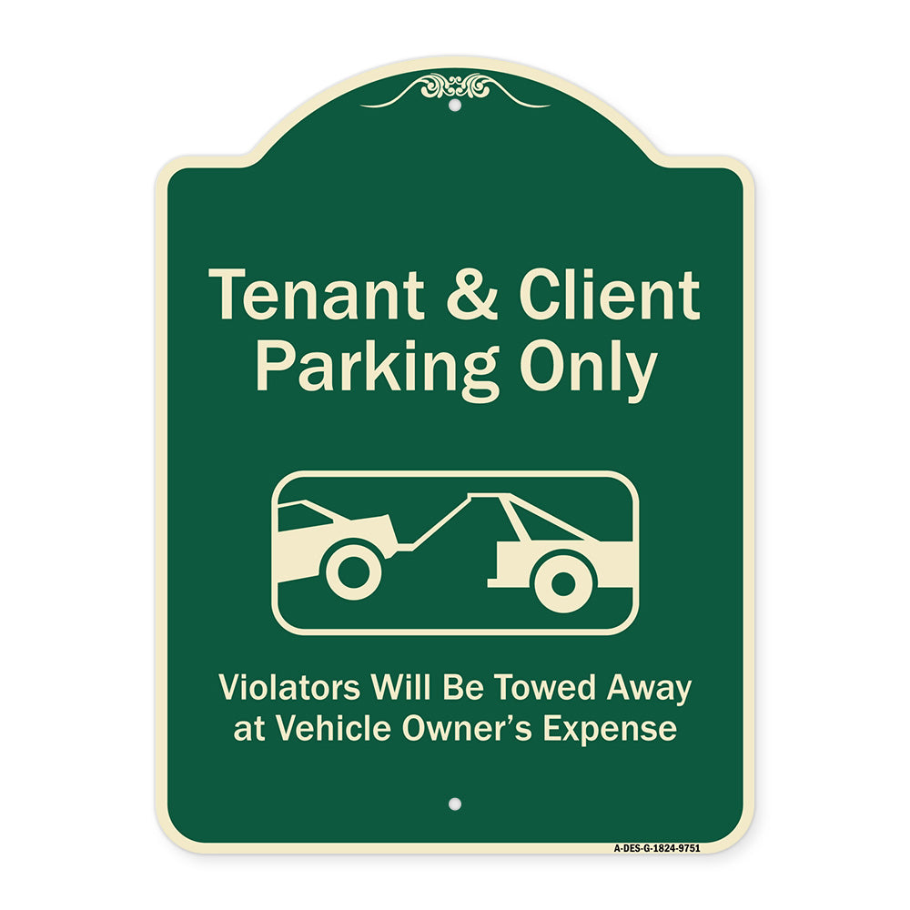 Tenant And Client Parking Only Violators Towed Away With Graphic