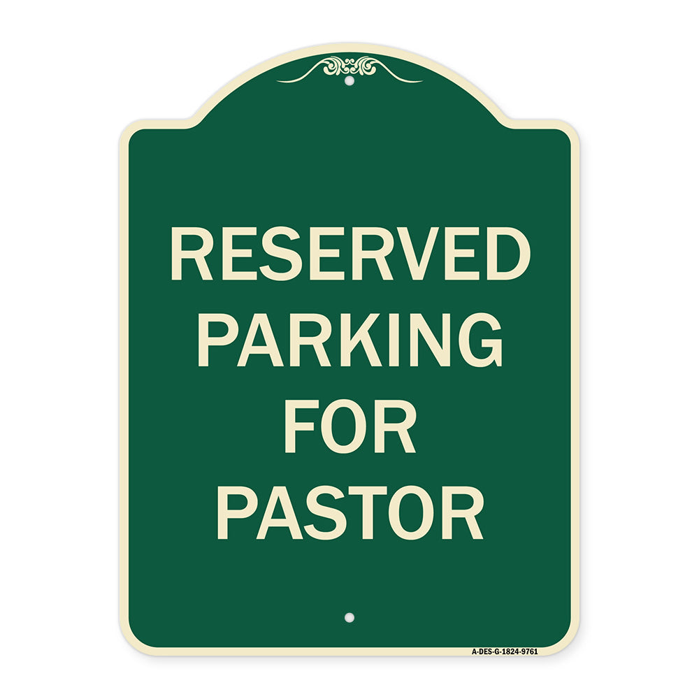 Reserved Parking For Pastor