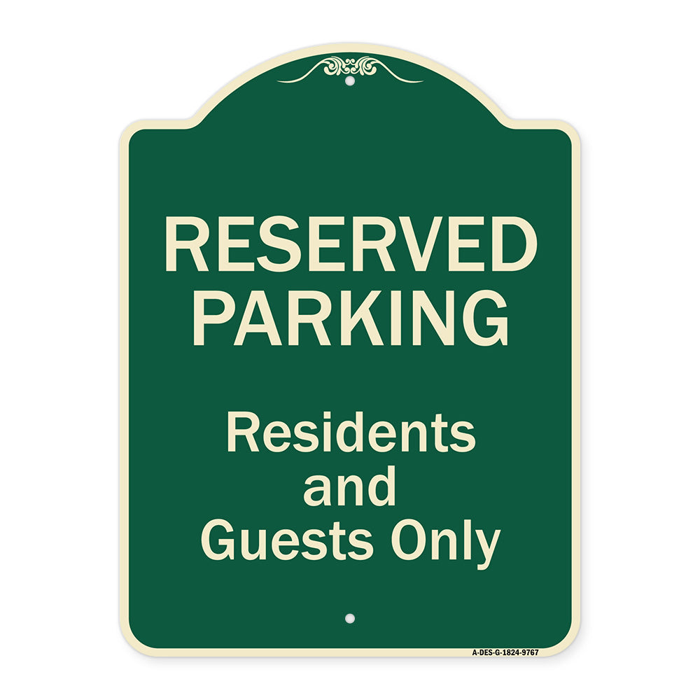 Reserved Parking - Residents And Guests Only