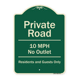 Private Road 10 Mph No Outlet Residents And Guests Only
