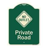 Private Road With No Outlet Symbol