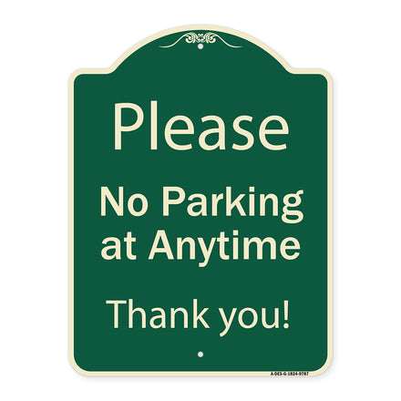 Please No Parking At Anytime
