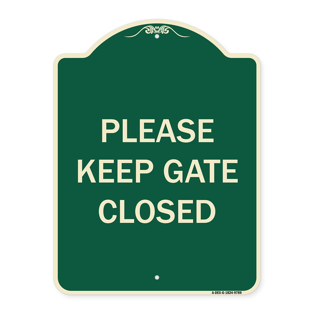 Please Keep Gate Closedplease Keep Gate Closed