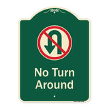 No Turn Around With Symbol