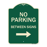 No Parking Between Signs Right