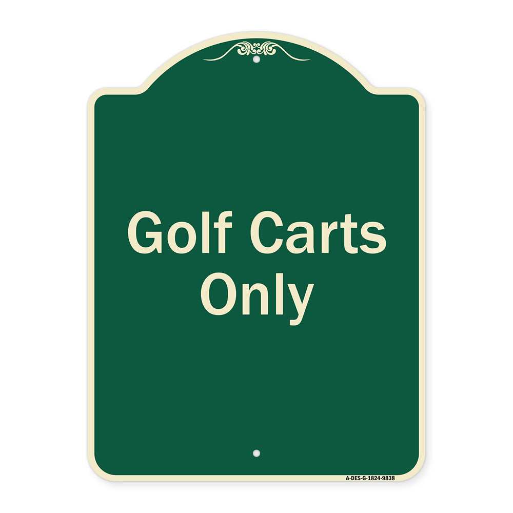 Golf Carts Only