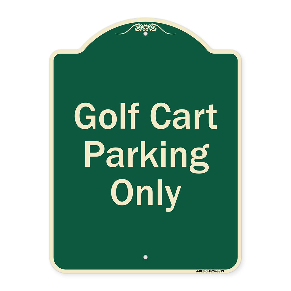 Golf Cart Parking Only