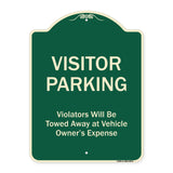 Visitor Parking Violators Will Be Towed Away At Vehicle Owner's Expense