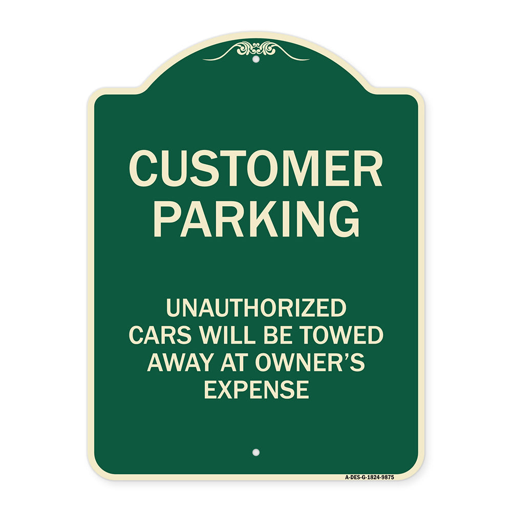 Unauthorized Cars Will Be Towed Away At Owner's Expense