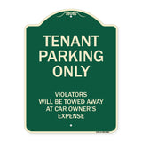 Tenant Parking Only Violators Will Be Towed Away At Car Owner's Expense