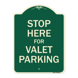 Stop Here For Valet Parking