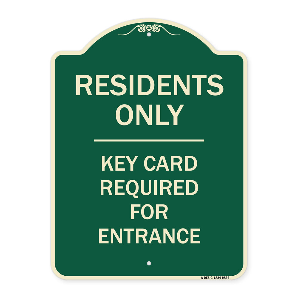 Residence-only-key Card