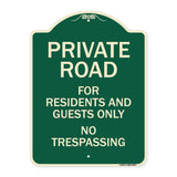 Private Road For Residents And Guests Only No Trespassing