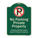Private Property Violators Towed Away At Owner Expense With No Parking Symbol