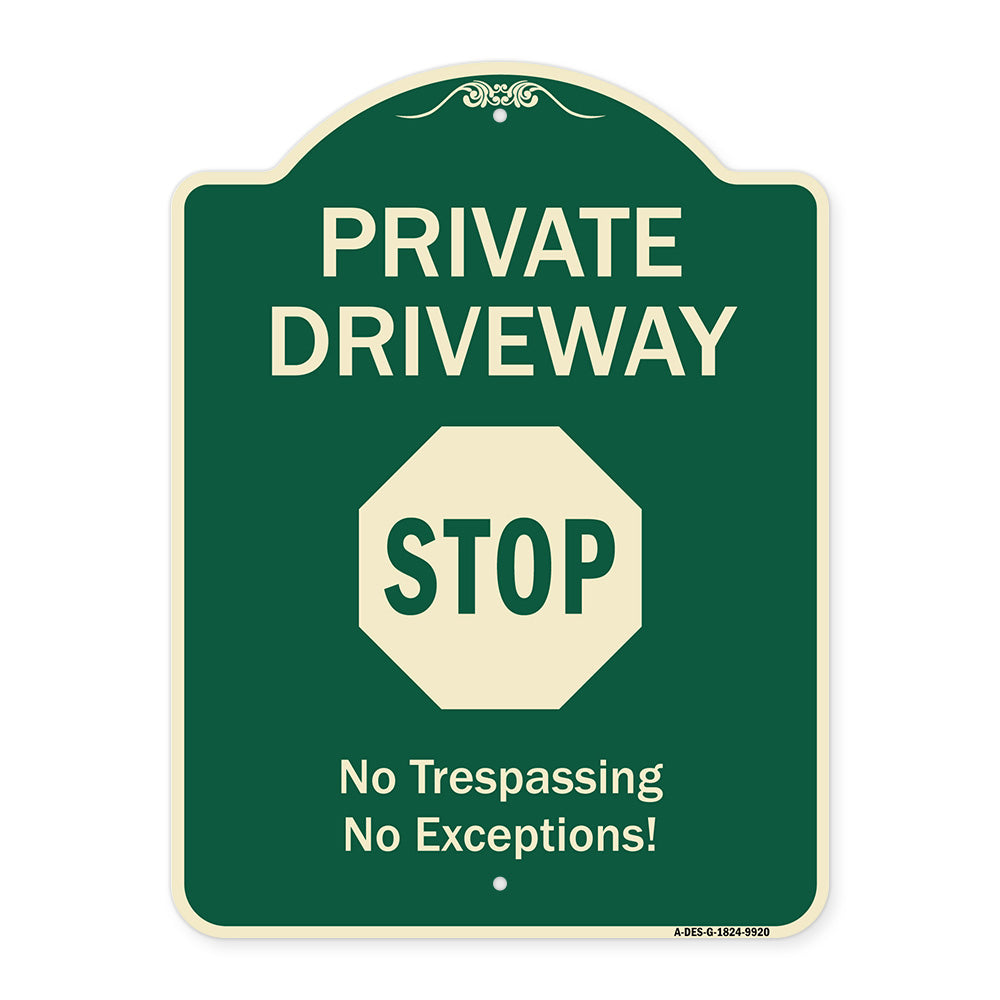 Private Driveway, Stop