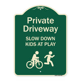 Private Driveway Slow Down Kids At Play