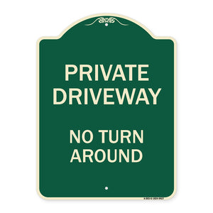 Private Driveway No Turn Around