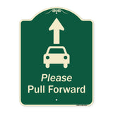 Please Pull Forward With Graphic And Ahead Arrow
