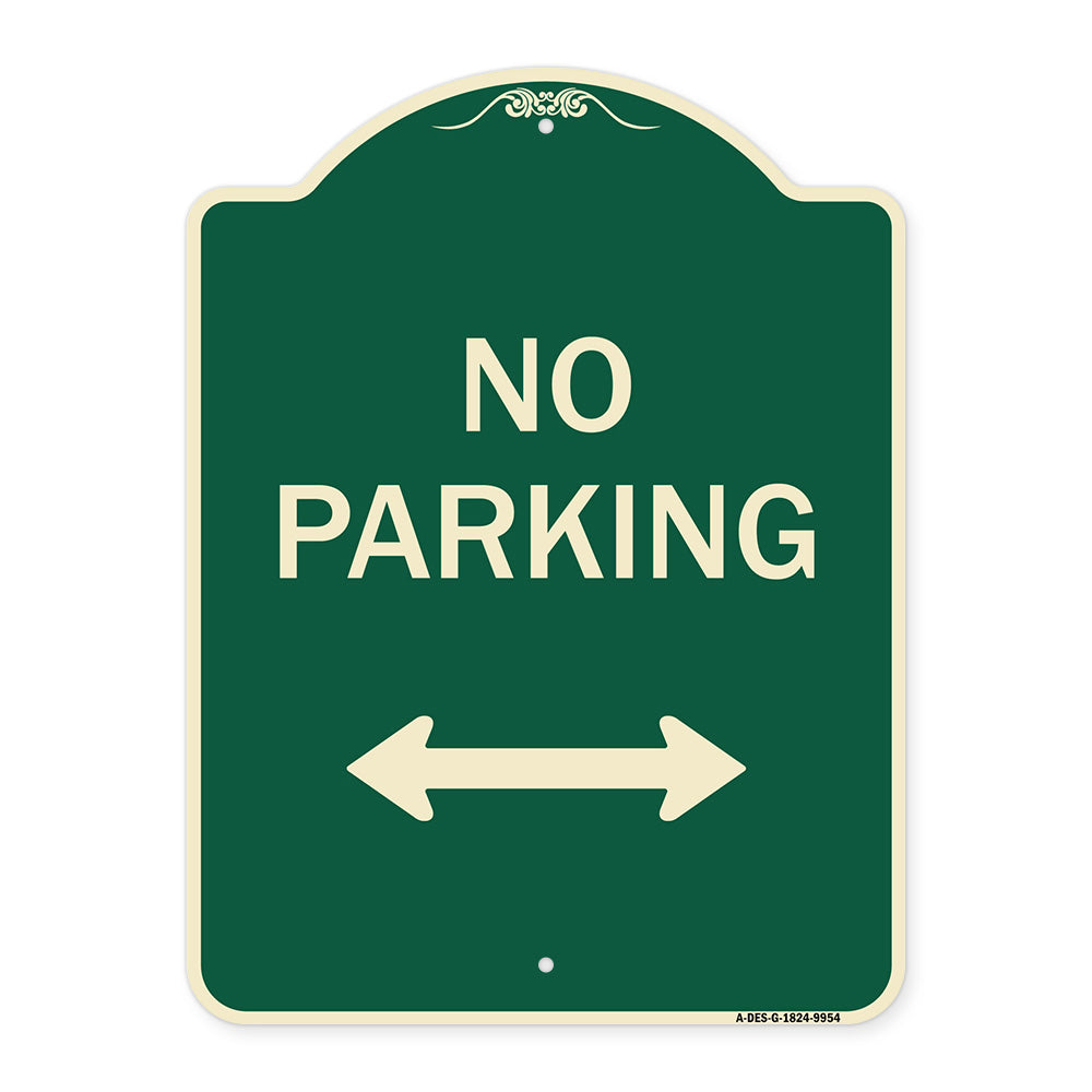 No Parking With Bidirectional Arrow