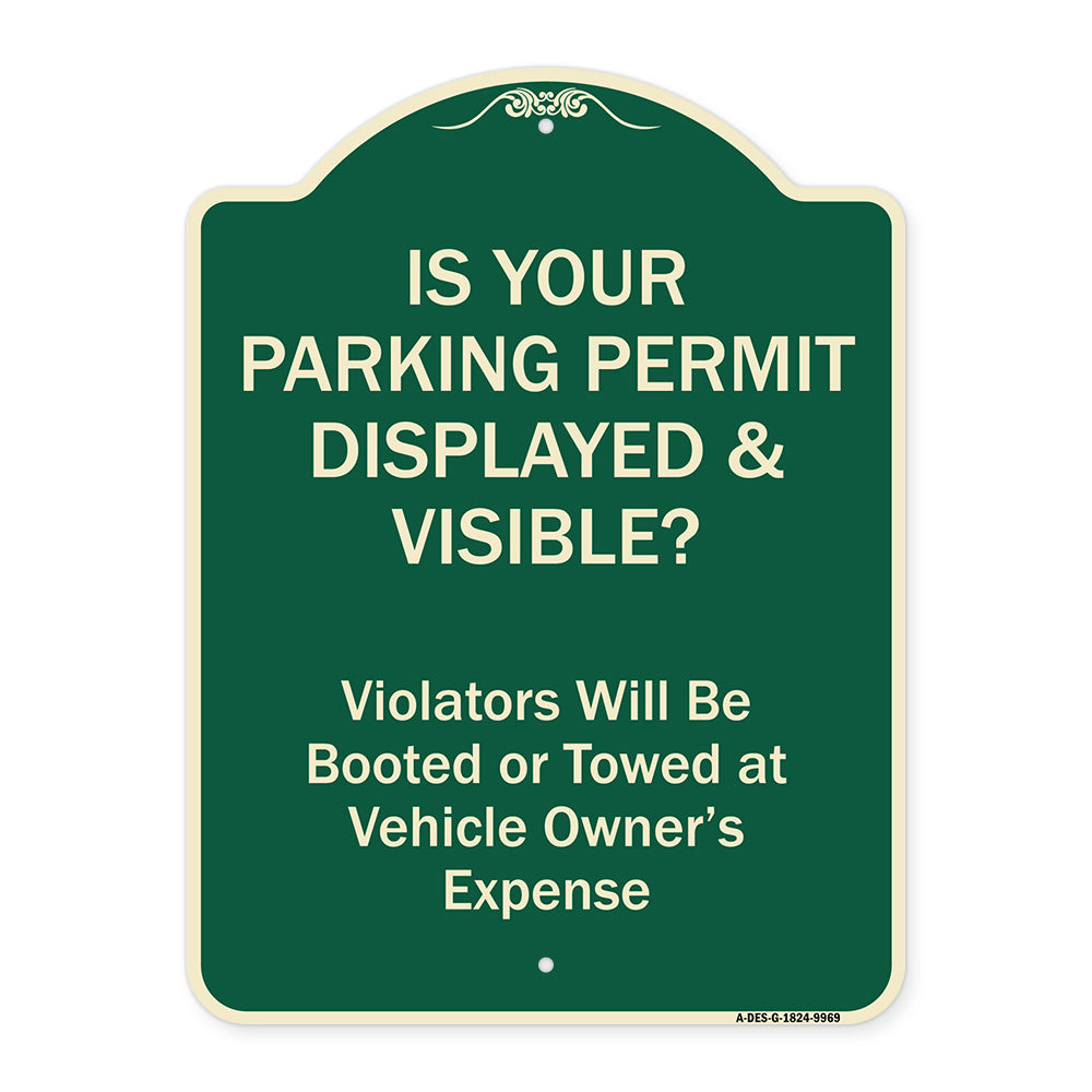 Is Your Parking Permit Displayed & Visible