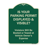 Is Your Parking Permit Displayed & Visible