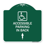 With NY - Approved Isa Symbol Accessible Parking on Up Arrow (With Graphic)
