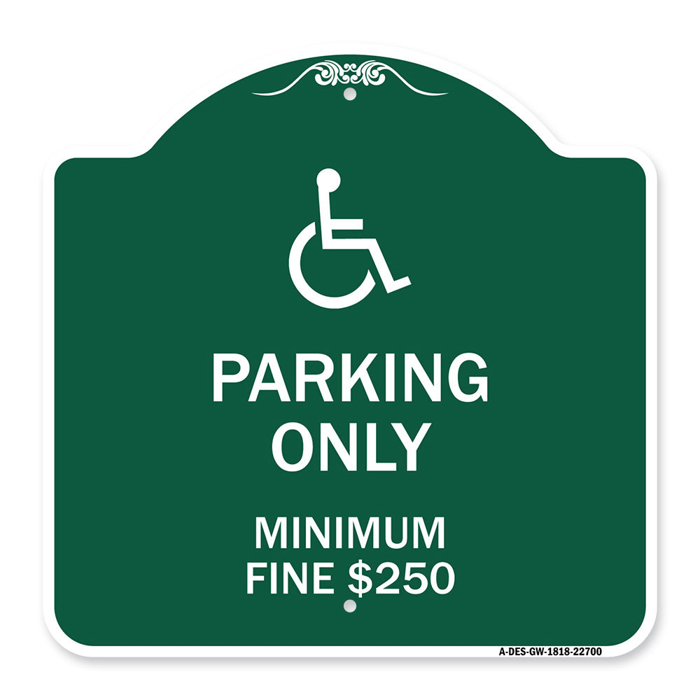 With Modified Isa Icon Parking Only Minimum Fine $250