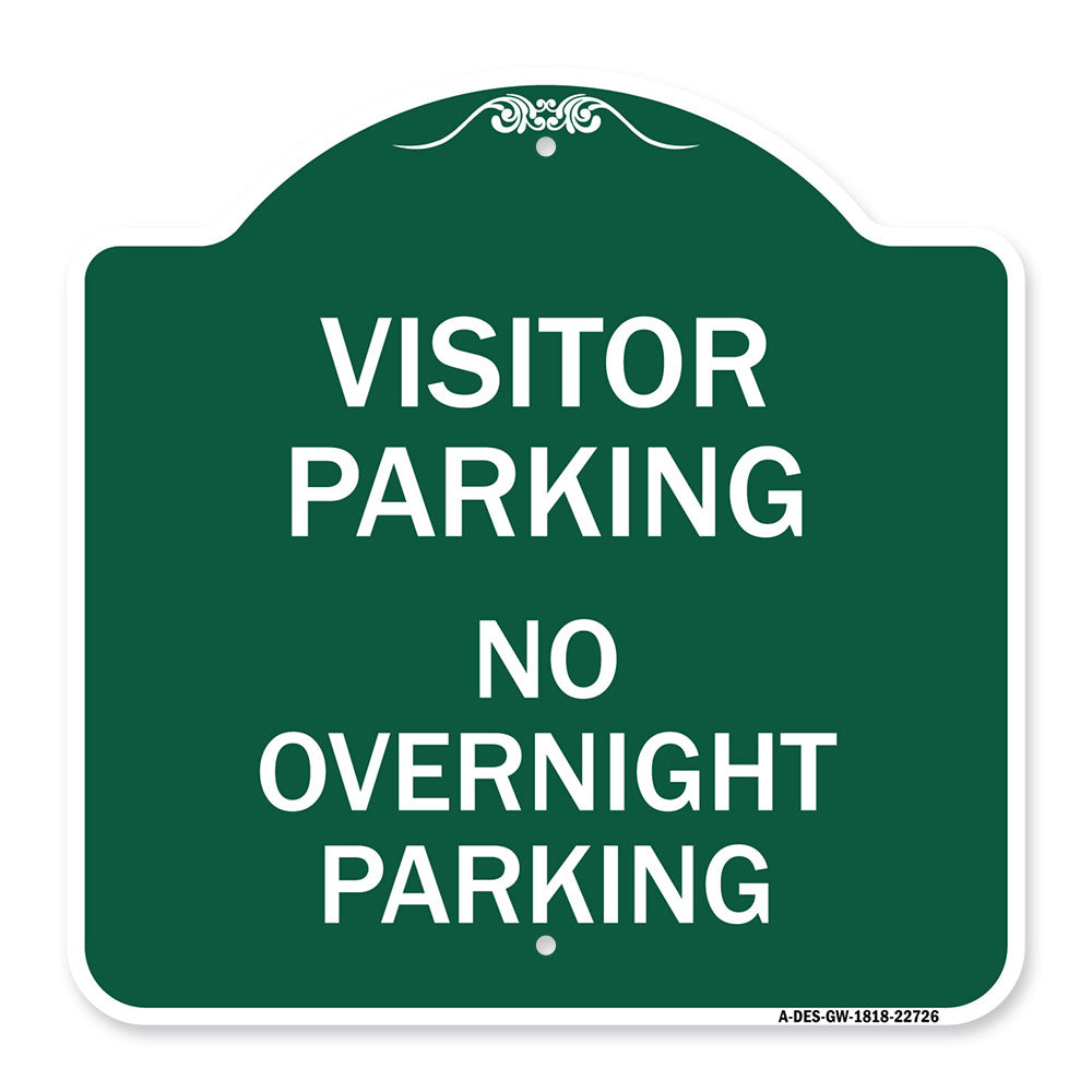 Visitor Parking Sign Visitor Parking No Overnight Parking