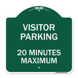 Visitor Parking Sign Visitor Parking 20 Minutes Maximum