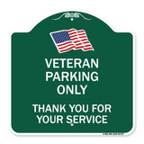 Veteran Parking Only Thank You for Your Service