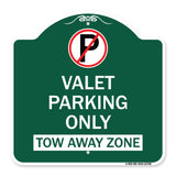 Valet Parking Only Tow Away Zone