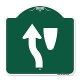 Traffic Sign Keep Left Symbol