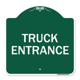 Traffic Entrance Sign Truck Entrance