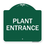 Traffic Entrance Sign Plant Entrance