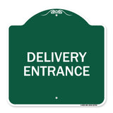 Traffic Entrance Sign Delivery Entrance