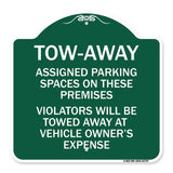 Tow Zone Assigned Parking Spaces on These Premises Violators Will Be Towed Away at Vehicle Owner's Expense