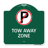 Tow Away Zone (No Parking Symbol)