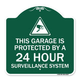 This Garage Is Protected by A 24 Hour Surveillance System