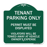 Tenant Parking Only Display Permit Violators Towed at Owner Expense