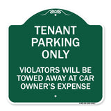 Tenant Parking Only Violators Will Be Towed Away at Car Owner's Expense