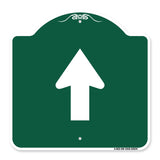 Straight Thru Sign - Straight Thru (Symbol) Sign