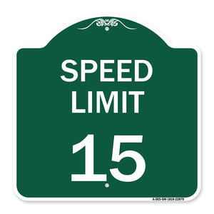 Speed Limit 15 Mph