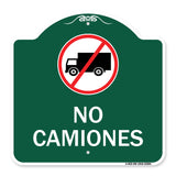 Spanish Traffic Sign No Camiones (No Trucks) (With Graphic)