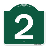 Sign with Number 2