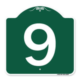 Sign with Number '9