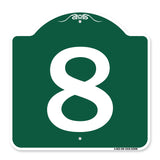 Sign with Number '8
