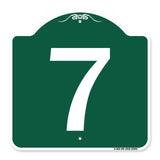 Sign with Number '7