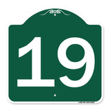 Sign with Number '19