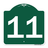 Sign with Number '11
