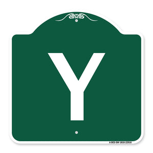 Sign with Letter Y